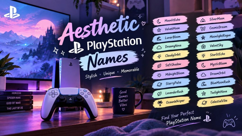 Aesthetic PlayStation Names
