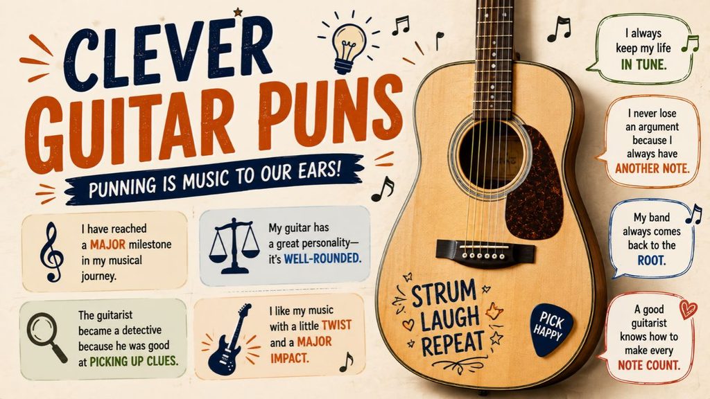 Clever Guitar Puns