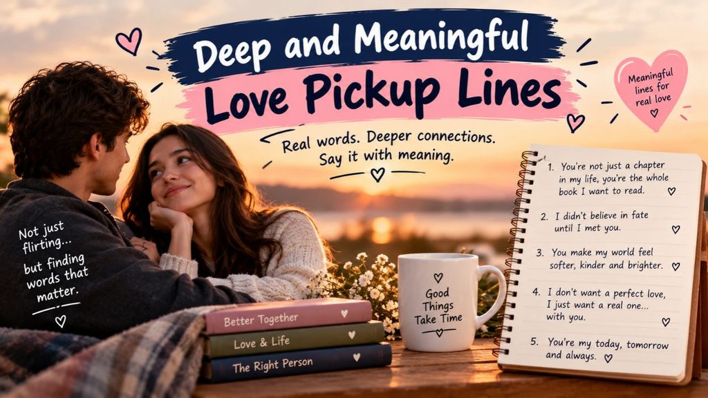 Deep and Meaningful Love Pickup Lines 