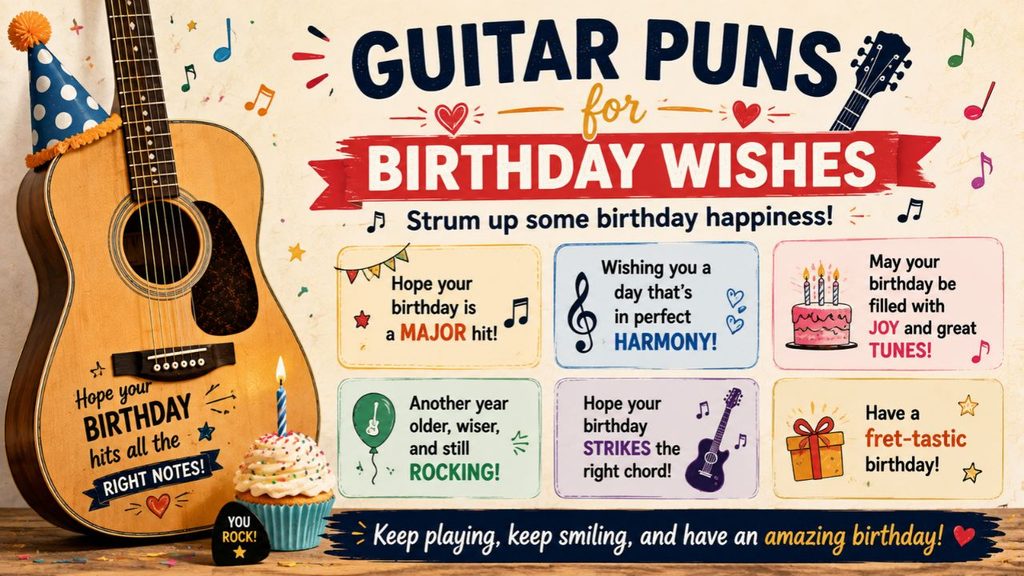 Guitar Puns for Birthday Wishes