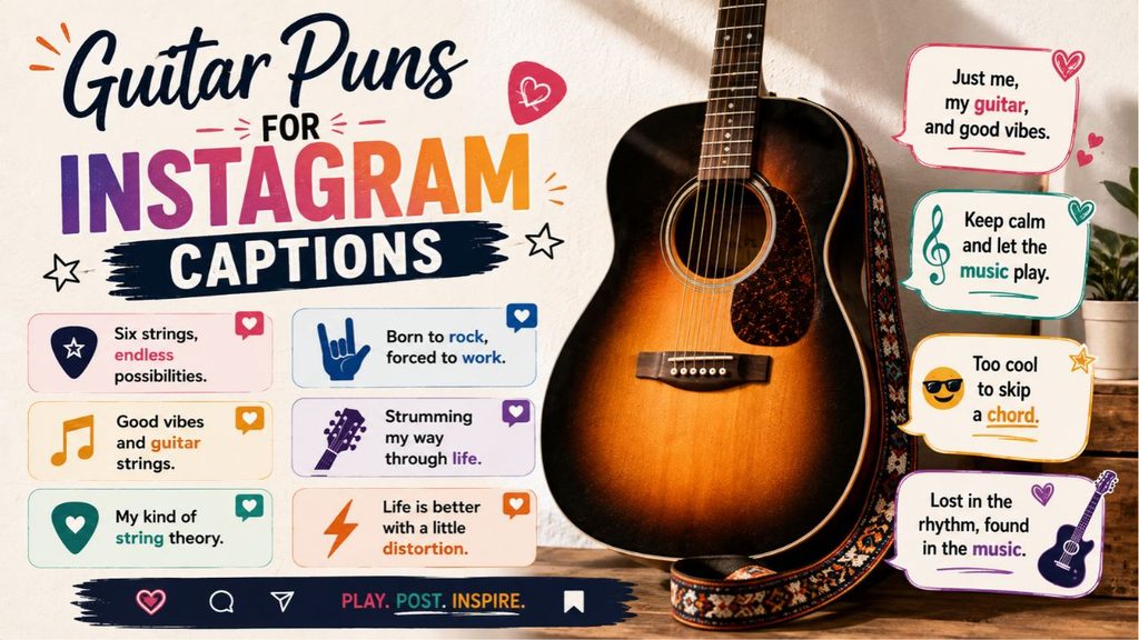 Guitar Puns for Instagram Captions