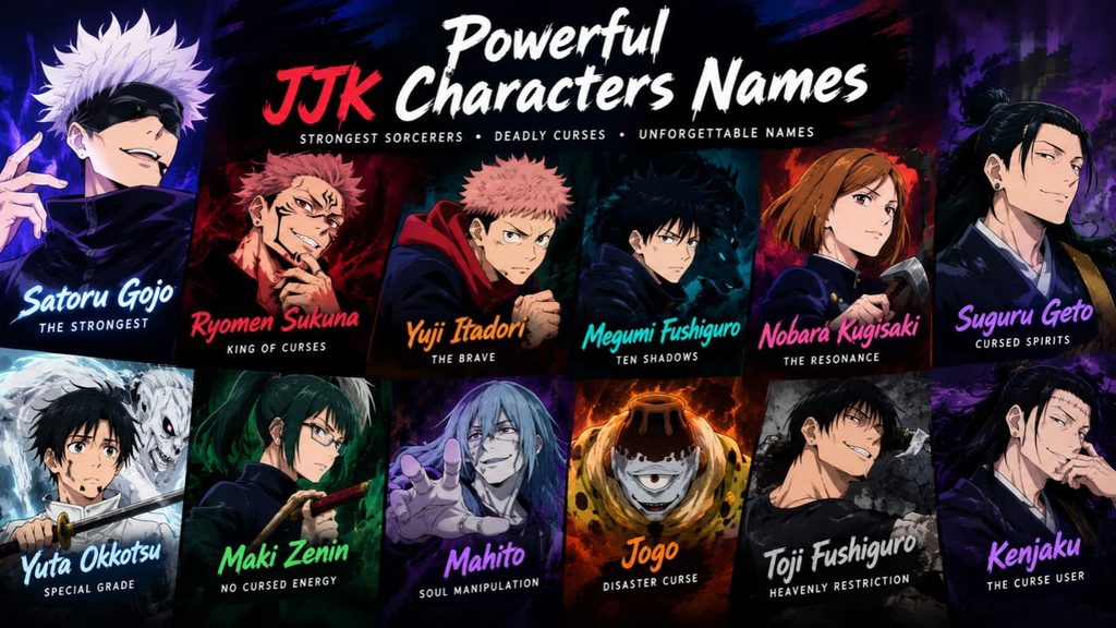 Powerful JJK Characters Names