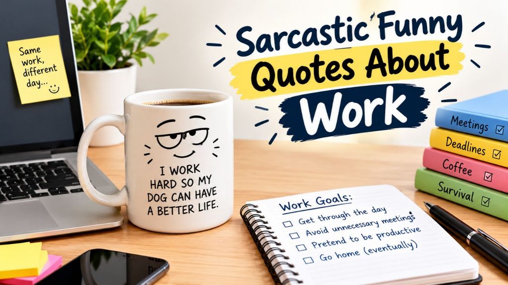 Sarcastic Funny Quotes About Work