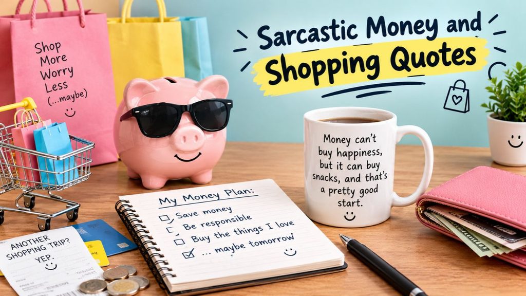 Sarcastic Money and Shopping Quotes