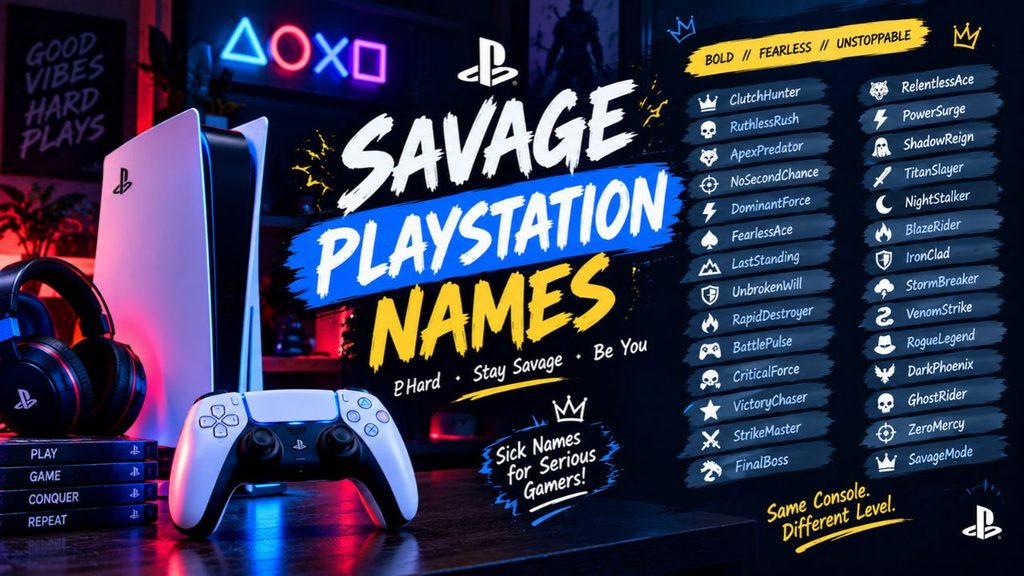 Savage PlayStation Names